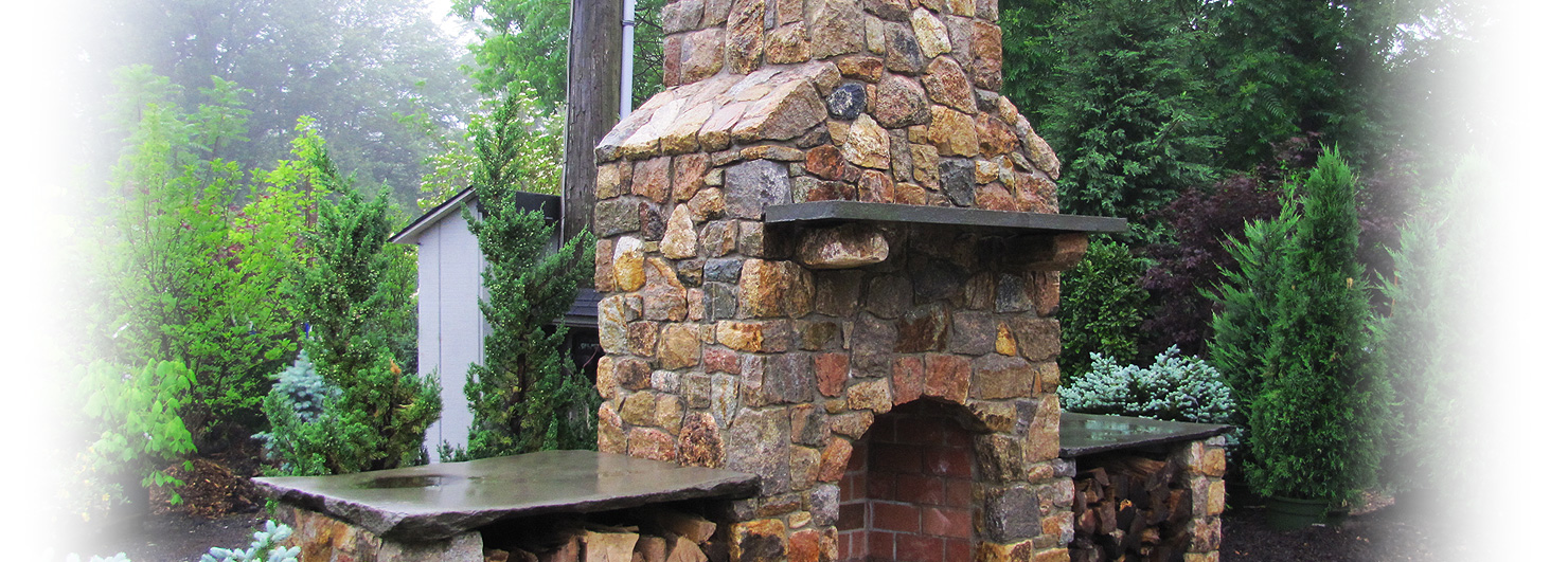 Paver walkway and decorative landscaping